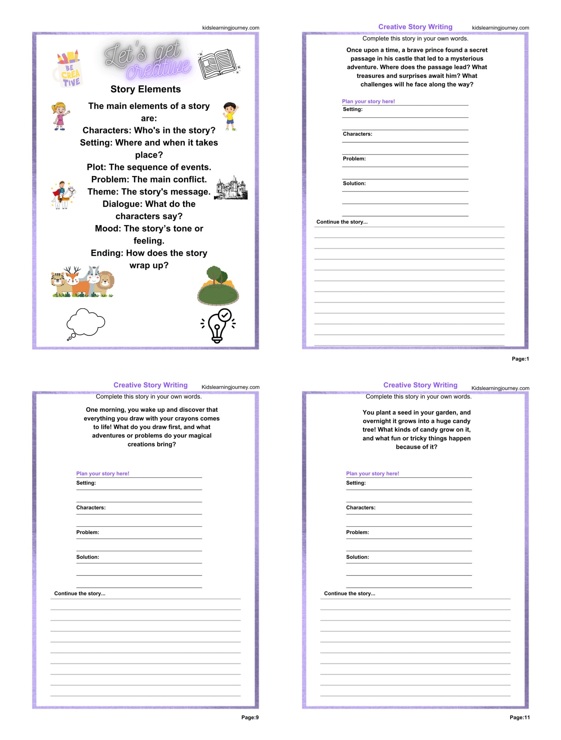 30 Creative Writing Prompts for Kids - Learn, Read, Write – Grow Together