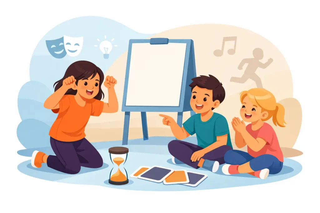 Charades Act and React Game for Kids