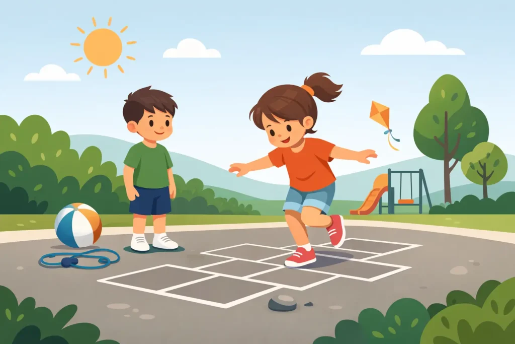 Outdoor Games Hopscotch for Kids